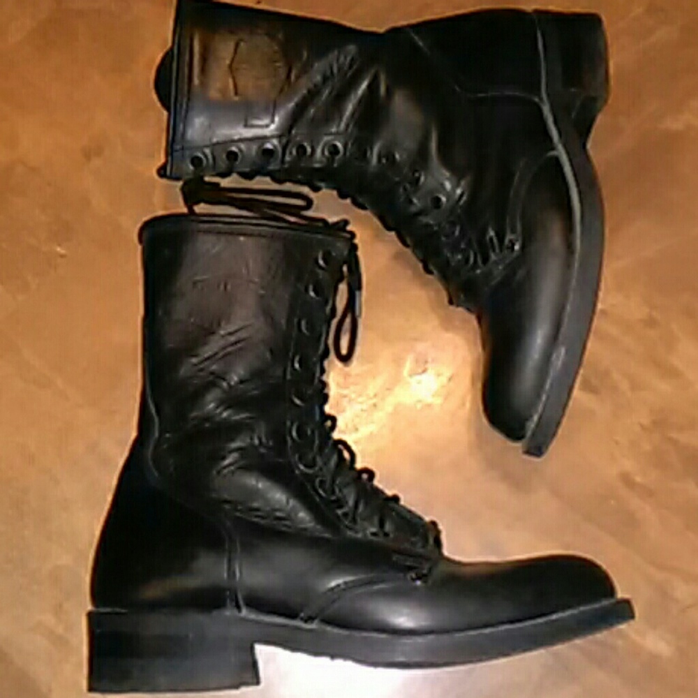 Men Harley Davidson Black Motorcycle Boot Size 8